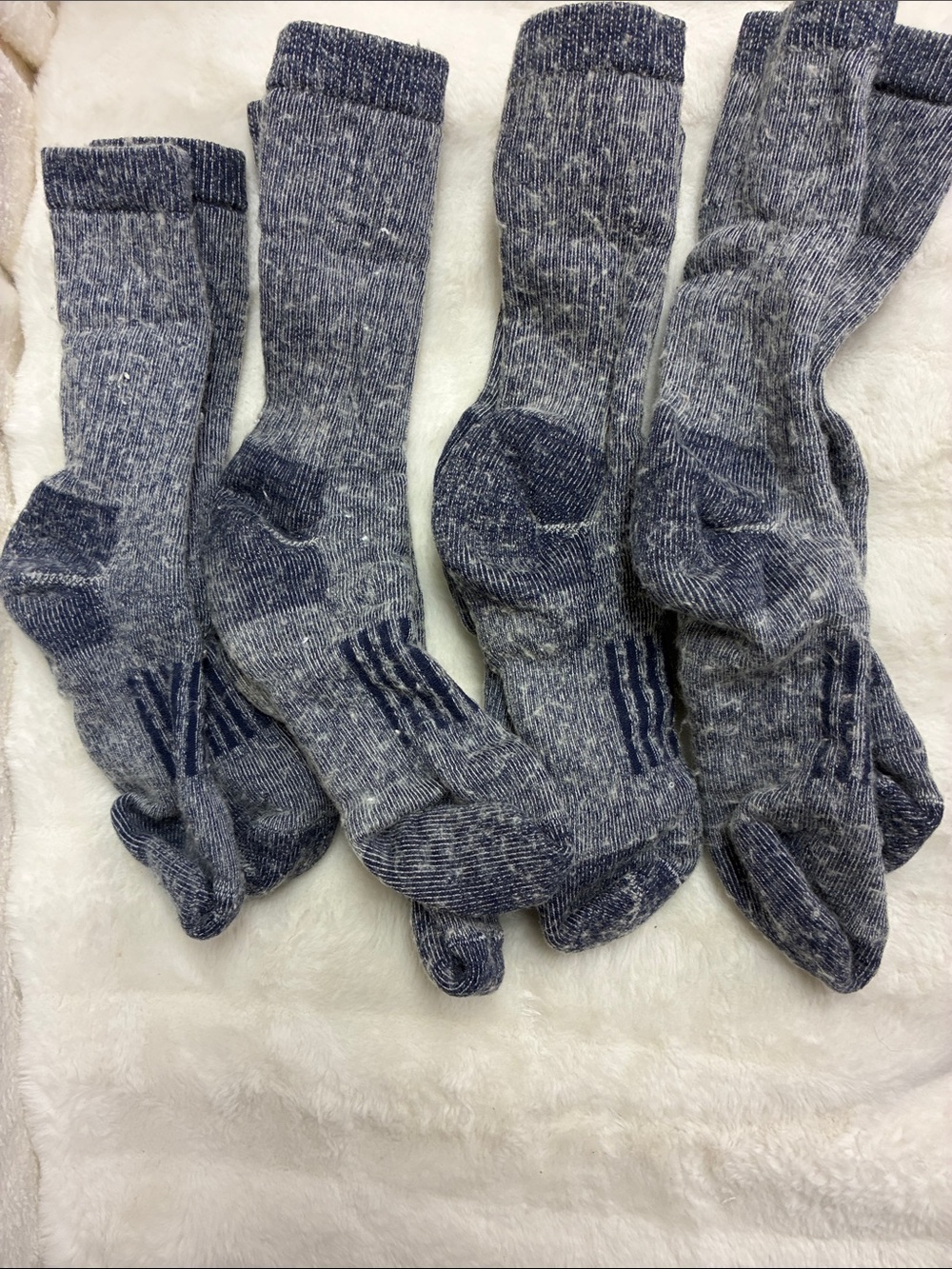 Avalanche Heathered Navy Crew Socks - Pack of 4